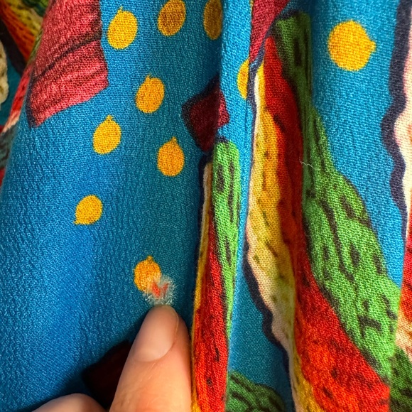 Farm Rio Tahiti Wrap Maxi Dress Women’s Sz M multicolor tropical rainforest - Picture 15 of 16